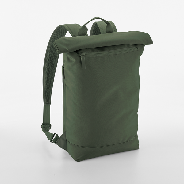Simplicity Roll-Top Backpack Lite - 100 % genanvendt 600D polyester - Army