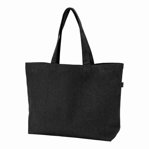 Stor Mulepose - Recycled Bomuld/Polyester Mix - Sort