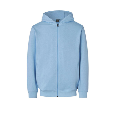 ID PRO Wear CARE Sweatshirt | hoodie | zip - Lyseblå
