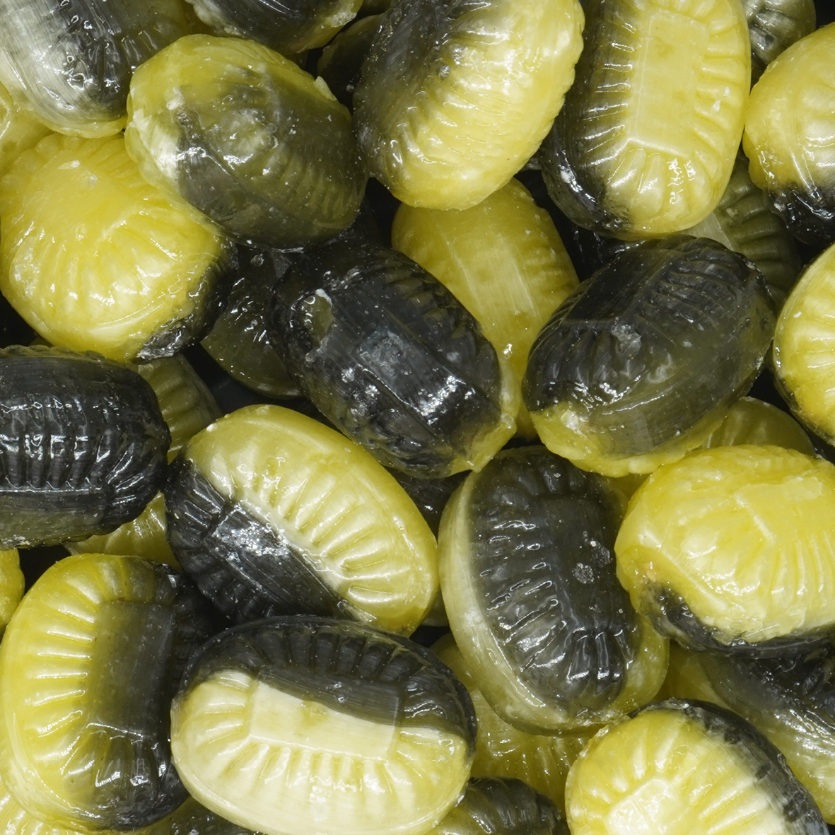 Minipose med 3 stk. Bolsjer - I komposterbar folie - Citron, Lakrids, Peber