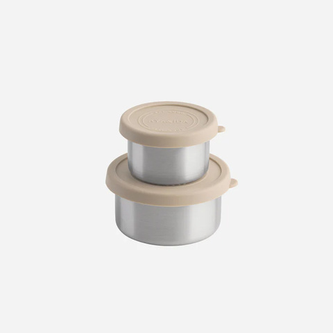 AYA&IDA Snack bøtter, 100 ml & 200 ml - Cream Beige