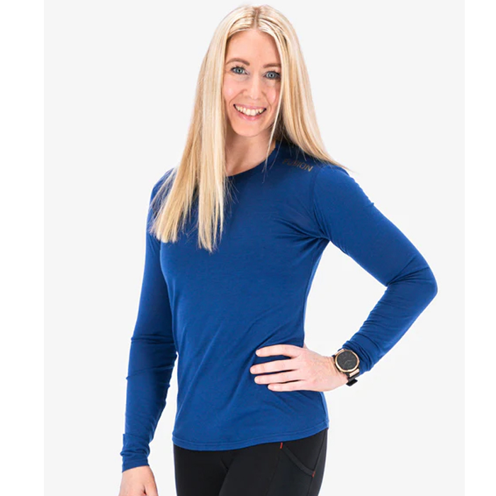 FUSION, Womens Merino 150 LS - Blå
