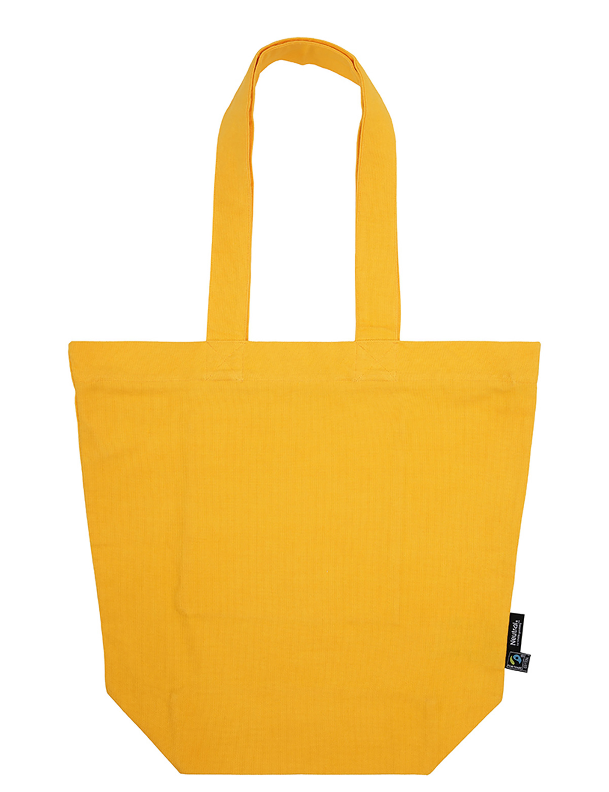 NEUTRAL Panama Totbag m. lynlås - 100% Økologisk Fairtrade Bomuld - Orange