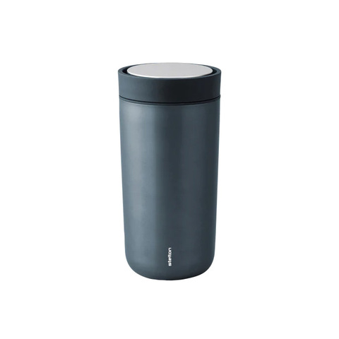 STELTON To Go Click Termokop, 0,4 ltr. - 90% genbrugsstål - Dark Blue Metalli