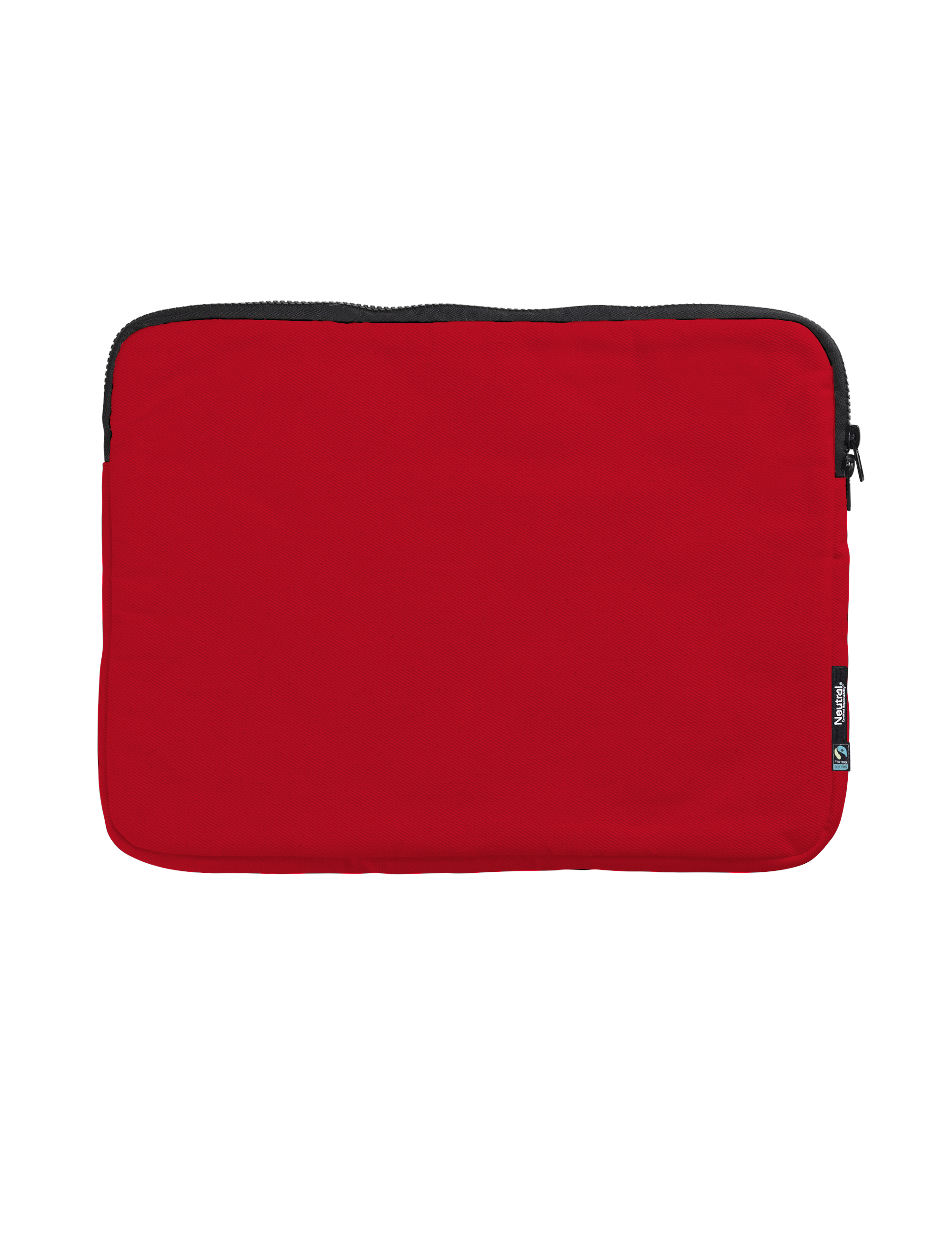 NEUTRAL Laptop Sleeve 15, 100% Økologisk Fairtrade Bomulds - Rød