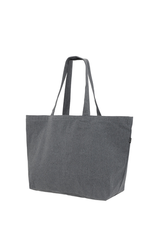 Ekstra Stor Shopper - Recycled Bomuld/Polyester Mix - Mørkegrå