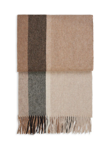 ELVANG Manhattan Plaid - Recycled alpakauld & fåreuld - Brun