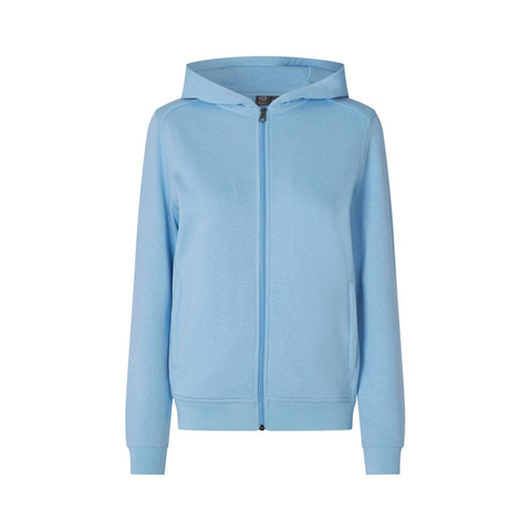 ID PRO Wear CARE Sweatshirt | hoodie | zip | dame - Lyseblå