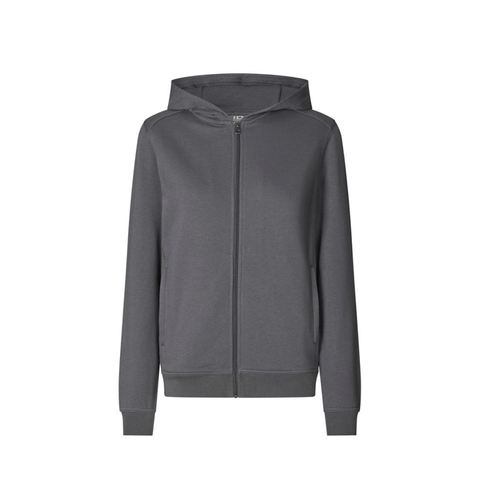 ID PRO Wear CARE Sweatshirt | hoodie | zip | dame - Koks grå