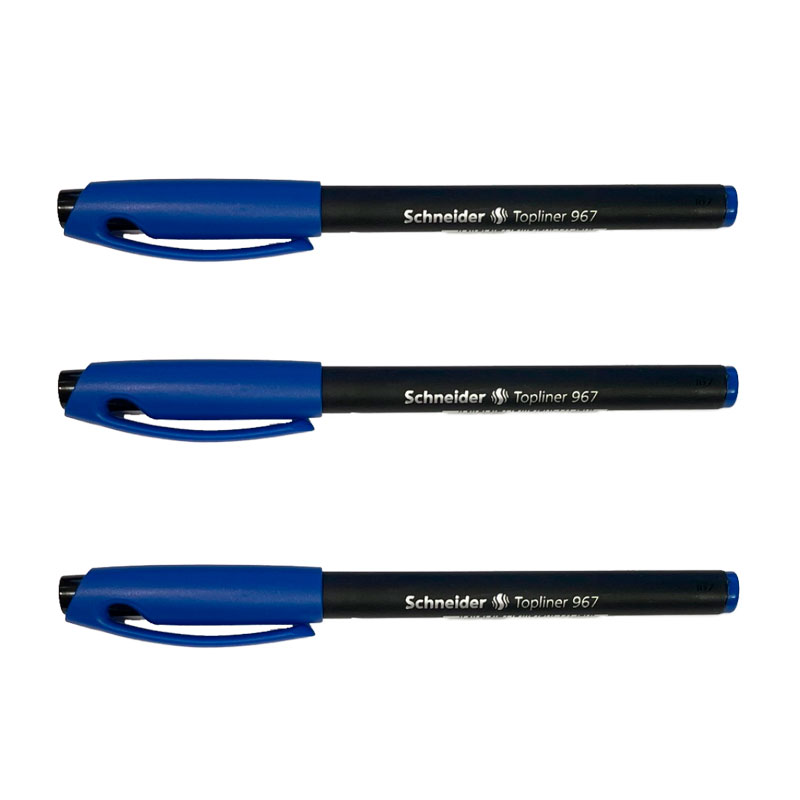 SCHNEIDER Fineliner Topliner 967 - Recycling - Blå