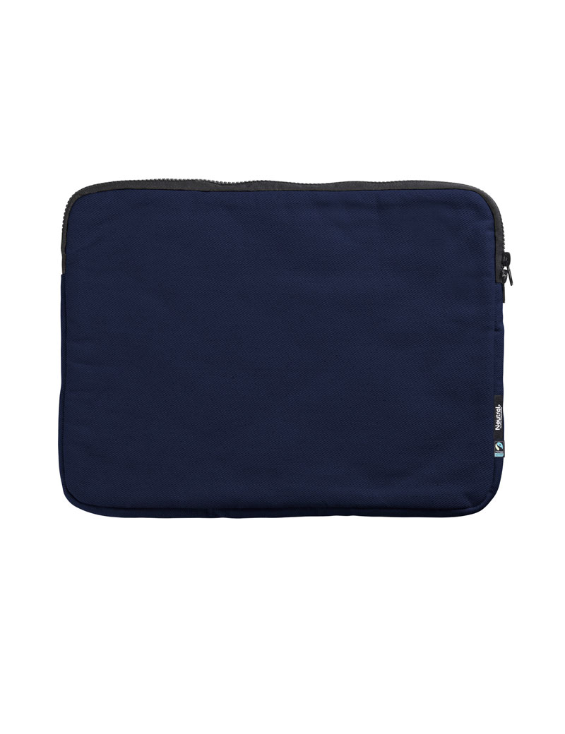 NEUTRAL Laptop Sleeve 15, 100% Økologisk Fairtrade Bomulds - Mørke blå