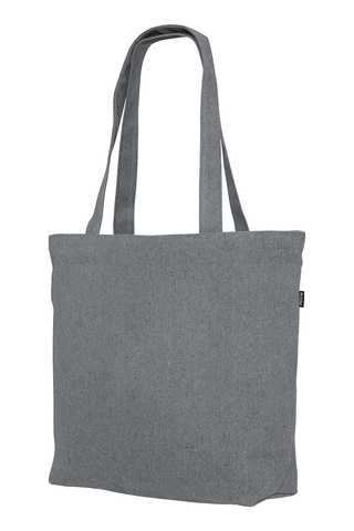 Mulepose med lang hank - 100% Recycled Bomuld/Polyester Mix - Grå