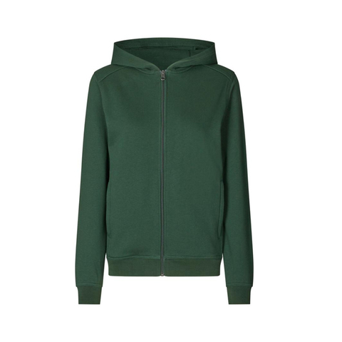 ID PRO Wear CARE Sweatshirt | hoodie | zip | dame - Grøn