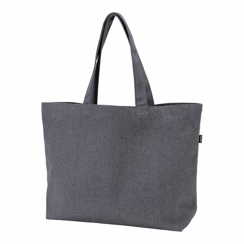 Stor Mulepose - Recycled Bomuld/Polyester Mix - Mørkegrå