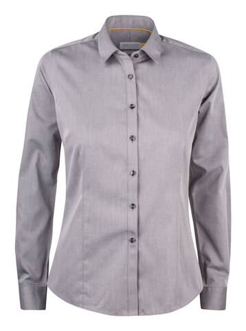 J. HARVEST & FROST YB50 Twill Skjorte - Dame - Grå