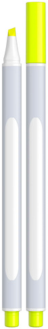 SCHNEIDER Slim highlighter - Biobaseret plastik - Neon Gul