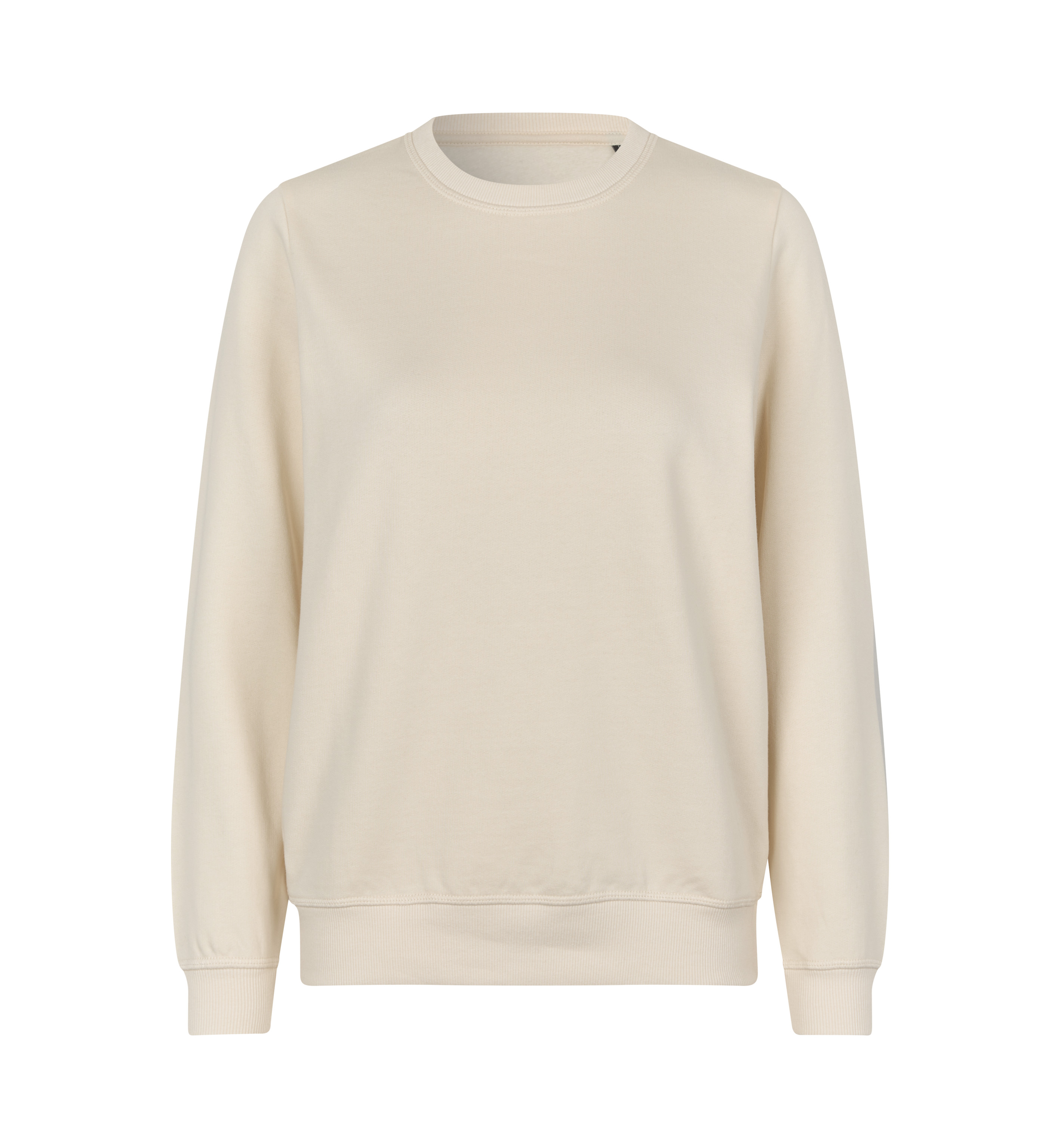 ID Økologisk O-hals Sweatshirt, dame - Off White