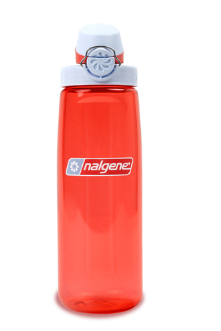 NALGENE On-The-Fly Drikkeflaske 24 oz- 0,7 L  OTF 50% genbrugsmaterialer  (bred åbning) - Coral