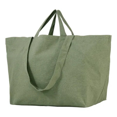 Ekstra Stor Shopper Light - Recycled Bomuld/Polyester Mix - Grøn