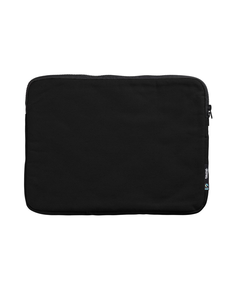 NEUTRAL Laptop Sleeve 15, 100% Økologisk Fairtrade Bomulds - Sort