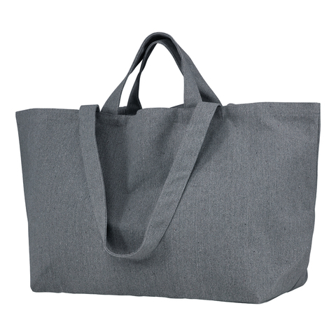 Ekstra Stor Shopper - Recycled Bomuld/Polyester Mix - Mørkegrå