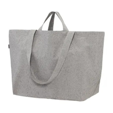 Ekstra Stor Shopper Light - Recycled Bomuld/Polyester Mix - Mørkegrå
