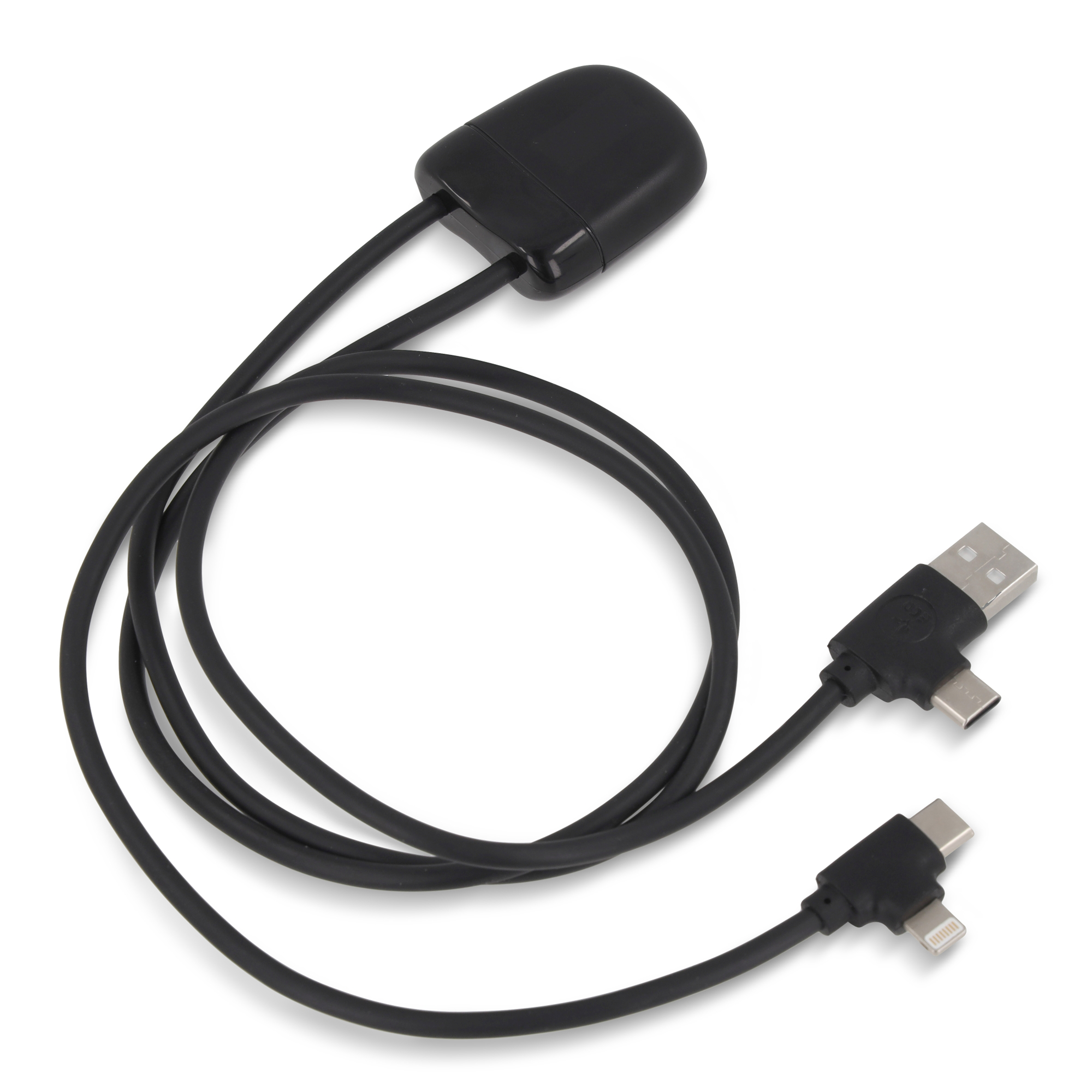 Xoopar Ice-C GRS Charging cable - rPet - Sort