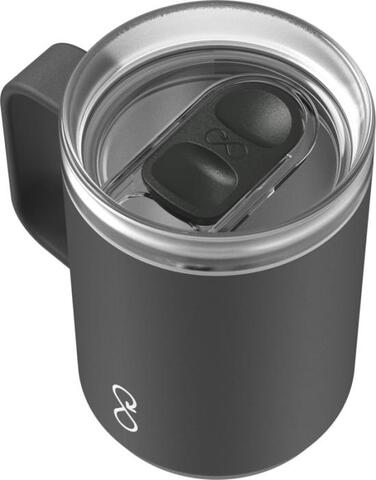 Ocean Bottle 350 ml isoleret rejsekrus - Genbrugs Rustfri Stål - Sort