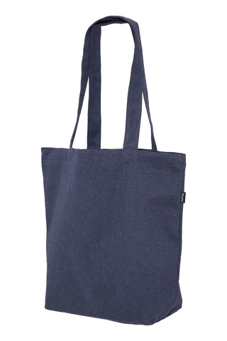 Mulepose med lang hank - 100% Recycled Bomuld/Polyester Mix - Navy