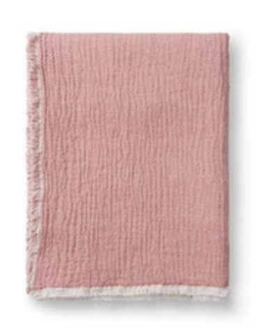 ELVANG Thyme Plaid -  Økologisk bomuld - Rosa
