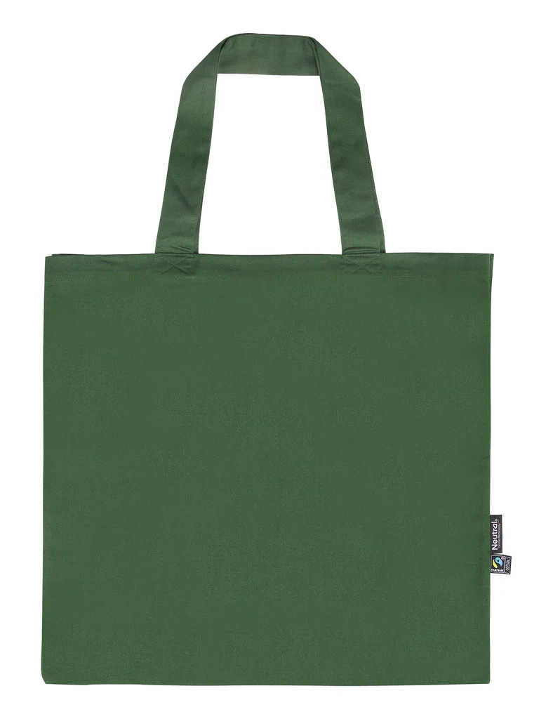NEUTRAL Twill Shopping Bag - 100% Økologisk Fairtrade Bomuld - Grøn