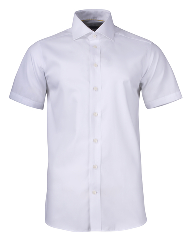 J. HARVEST & FROST YB50 Twill Slim K/Æ Skjorte - Herre - Hvid