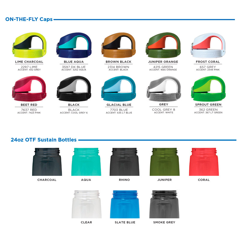 NALGENE On-The-Fly Drikkeflaske - 50% genbrugsmaterialer - Farve eksempler