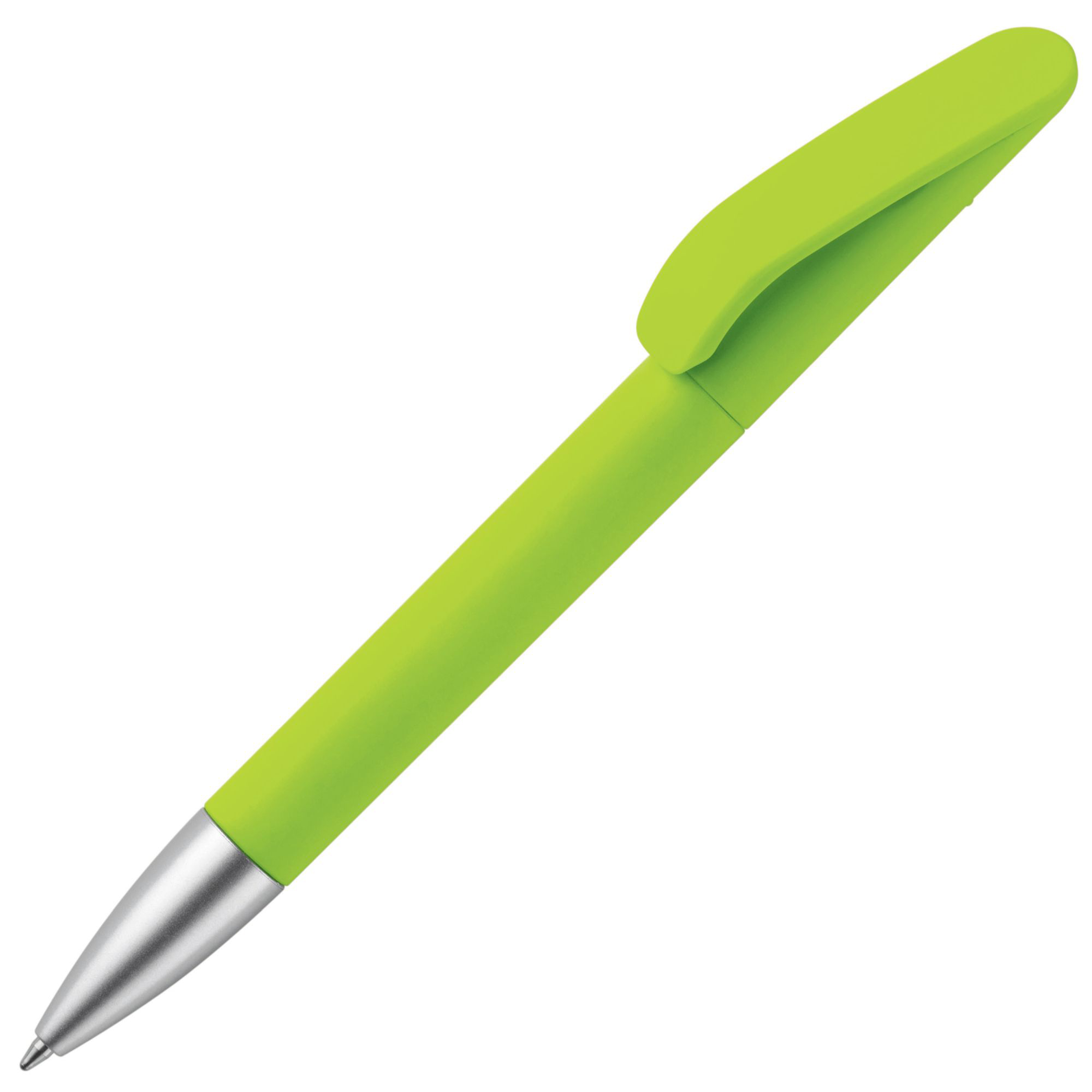 Kuglepen Slash soft touch - Genbrugs-ABS - Lime