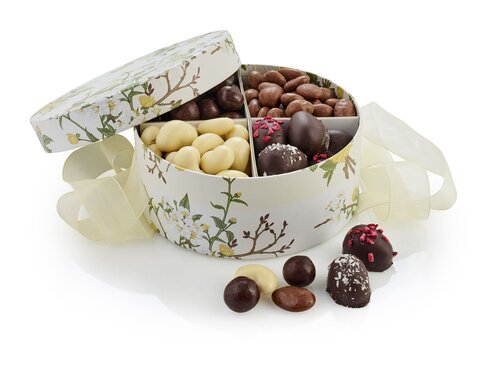 Rund Hatteæske, Økologisk Familieæske 420 g - Hvid