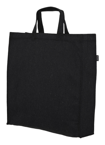Mulepose med kort hank - Recycled Bomuld/Polyester Mix - Sort