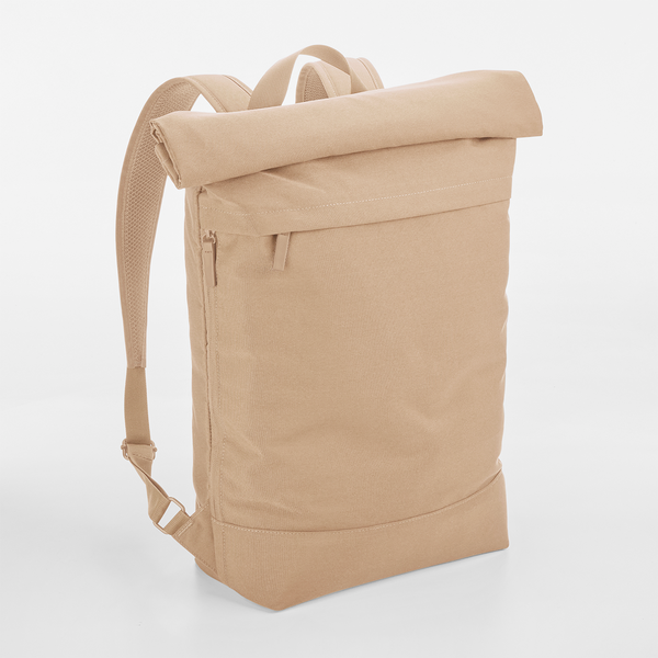 Simplicity Roll-Top Rygsæk - 100 % genanvendt 600D polyester - Creme