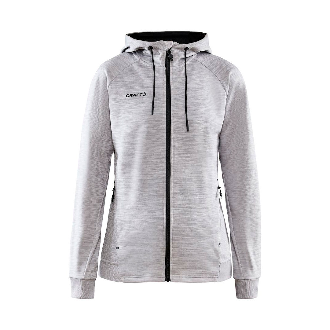CRAFT ADV Unify FZ Hættetrøje Dame - rpet - Lysegrå
