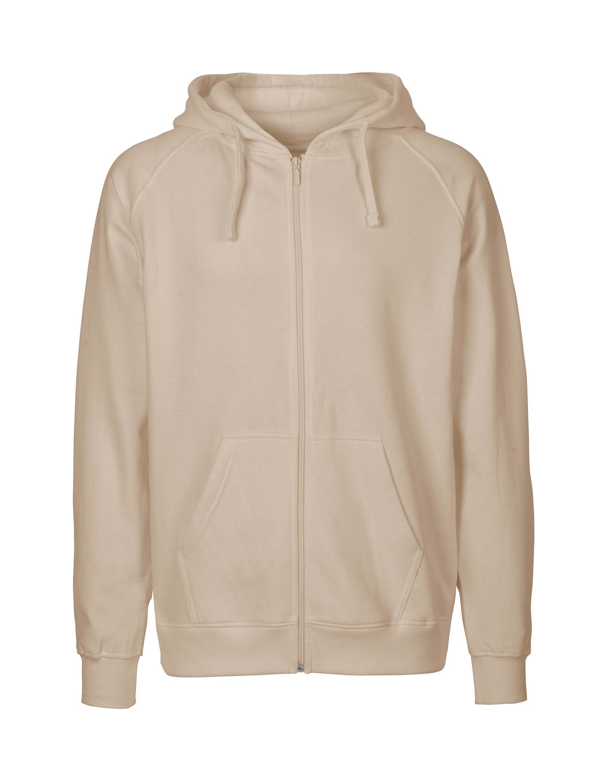 NEUTRAL Dame Zip Hoodie, 100% Økologisk Fairtrade Bomuld-Sand