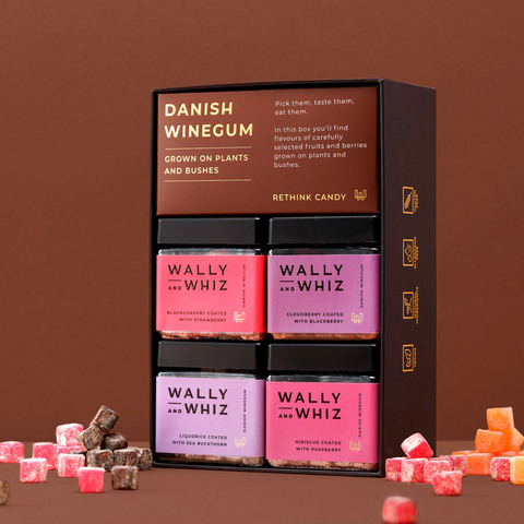 WALLY AND WHIZ Grown on plants and bushes vingummi, 560 g.