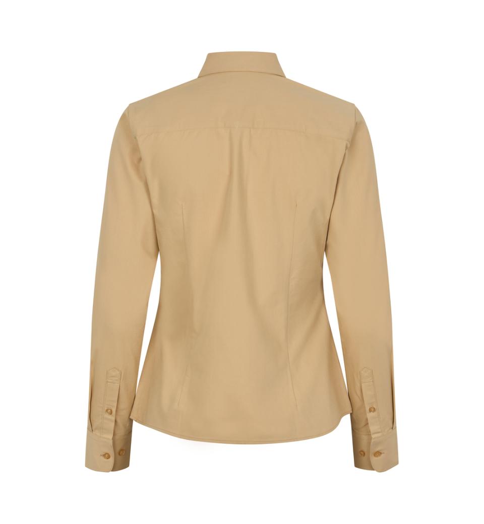 Seven Seas Hybrid Skjorte, Dame-Sand