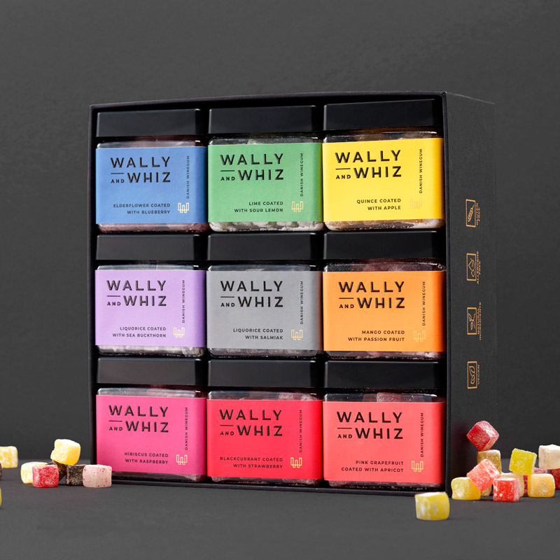 WALLY AND WHIZ Rainbow Box Vingummi, 1260 g.