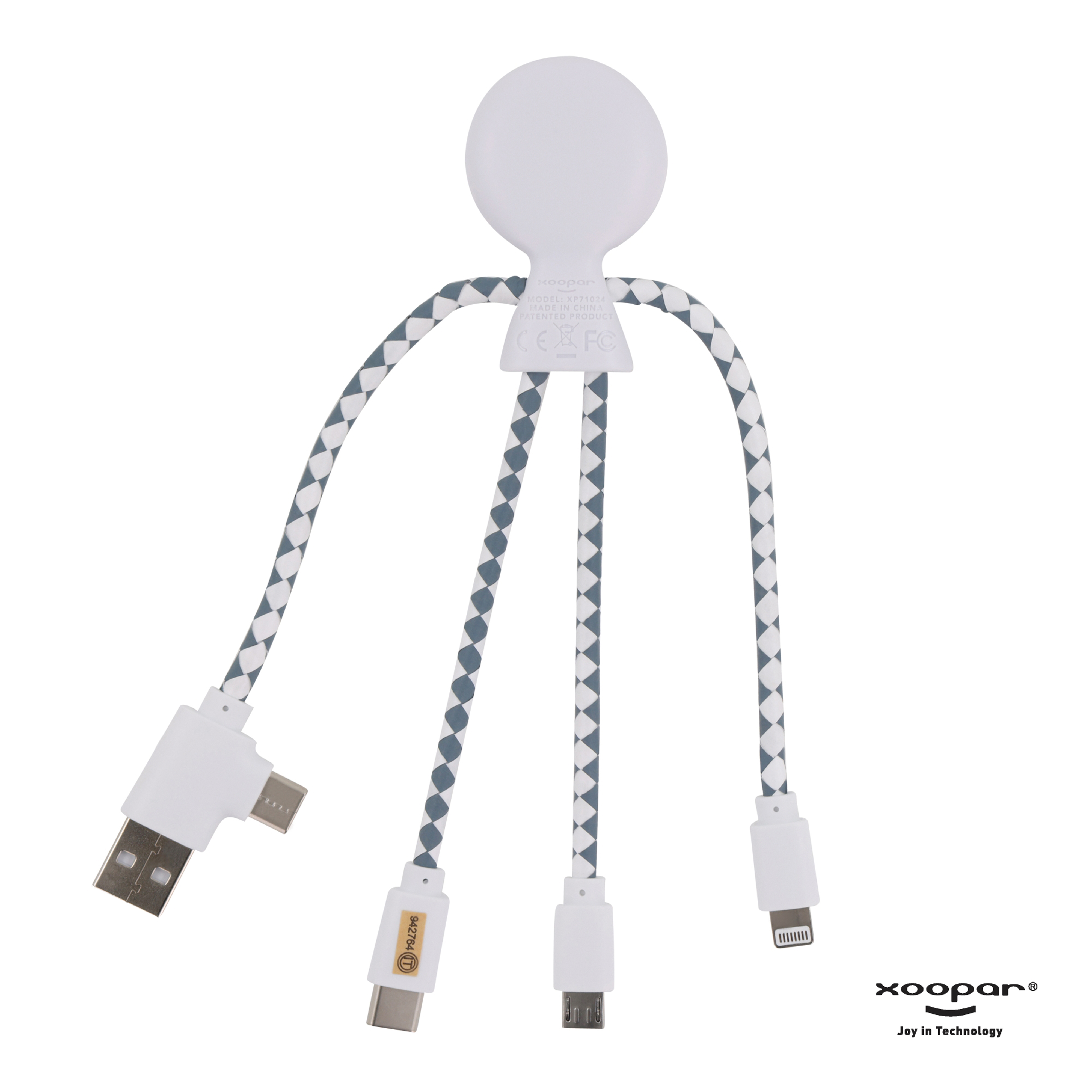 Xoopar Mr. Bio Smart Charging cable - rPet