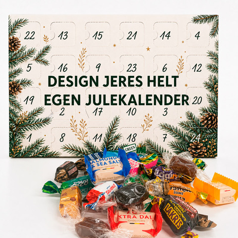 Julekalender A4 - Mix Blanding. KAMPAGNEPRIS VED BESTILLING SENEST 1/10