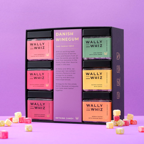WALLY AND WHIZ The Family Box Vingummi, 840 g.