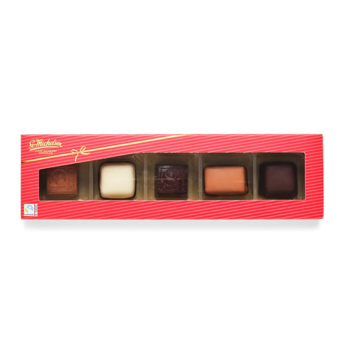 SV. MICHELSEN 5 stk. Fyldt Chokolade - Fairtrade