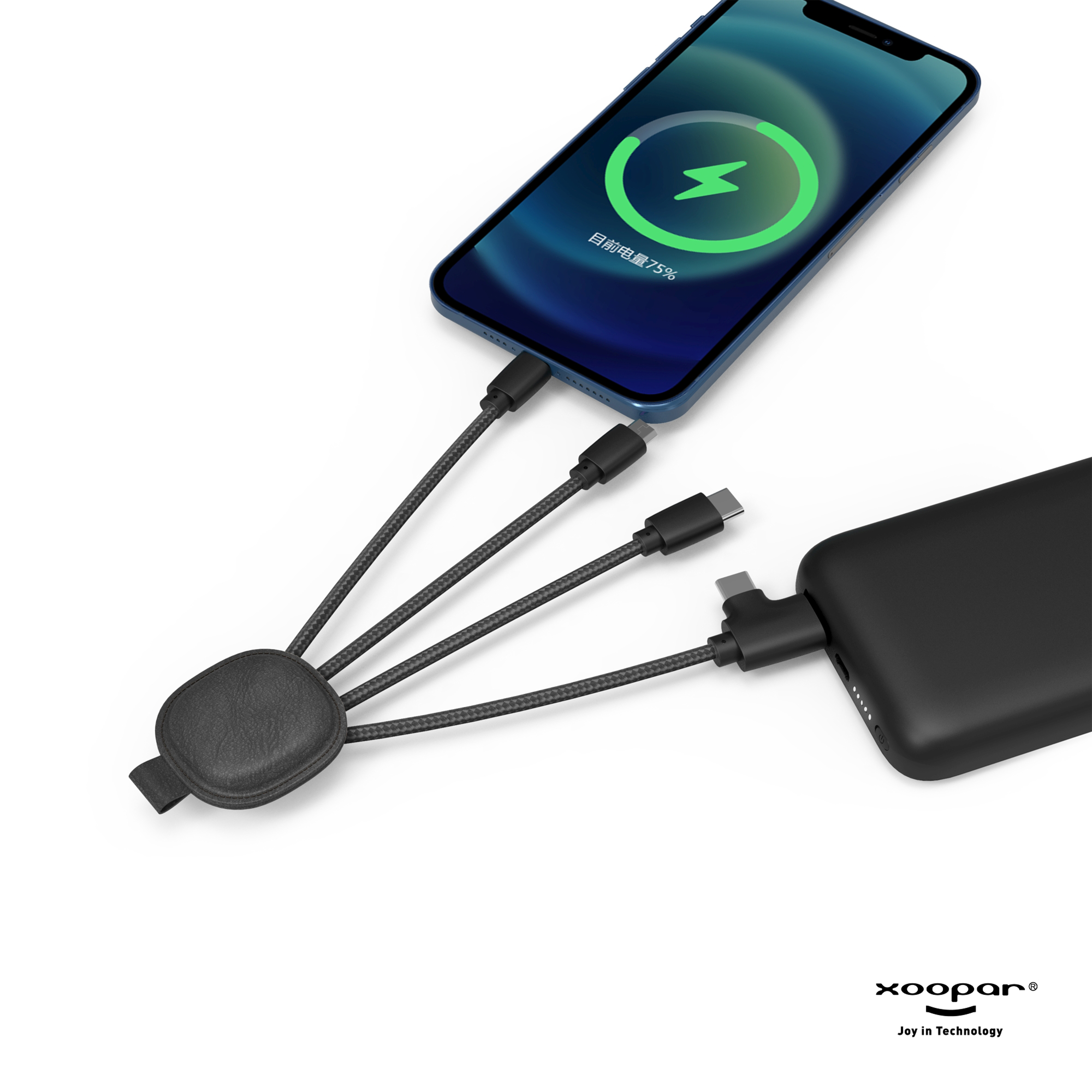 Xoopar Iné Smart Charging cable - Genbrugslæder