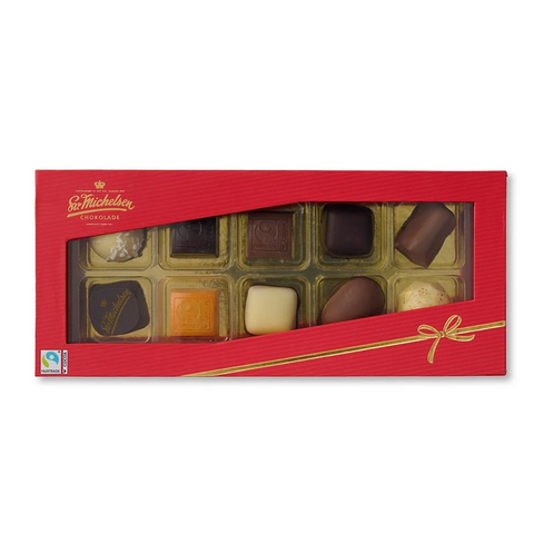 SV. MICHELSEN 10 Stk. fyldt chokolade i juleæske - Fairtrade