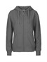 NEUTRAL Dame Zip Hoodie, 100% Økologisk Fairtrade Bomuld - Mørkegrå Melange