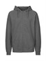 NEUTRAL Zip Hoodie, 100% Økologisk Fairtrade Bomuld - Mørkegrå Melange